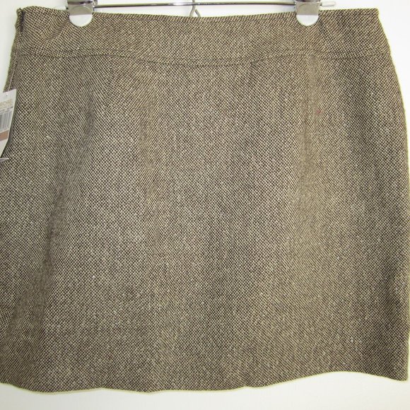 Michael Kors Mini Tweed Chocolate Combo Skirt - Picture 2 of 9